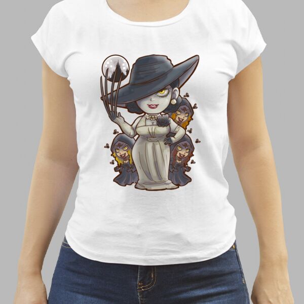 Camiseta Blanca Personalizada de Mujer Thumbnail