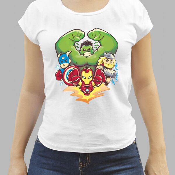 Camiseta Blanca Personalizada de Mujer Thumbnail