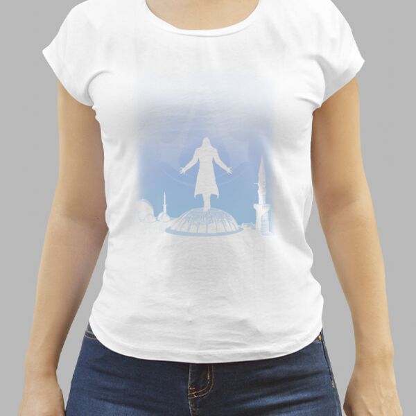 Camiseta Blanca Personalizada de Mujer Thumbnail