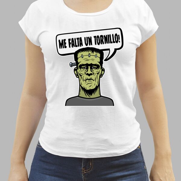 Camiseta Blanca Personalizada de Mujer Thumbnail