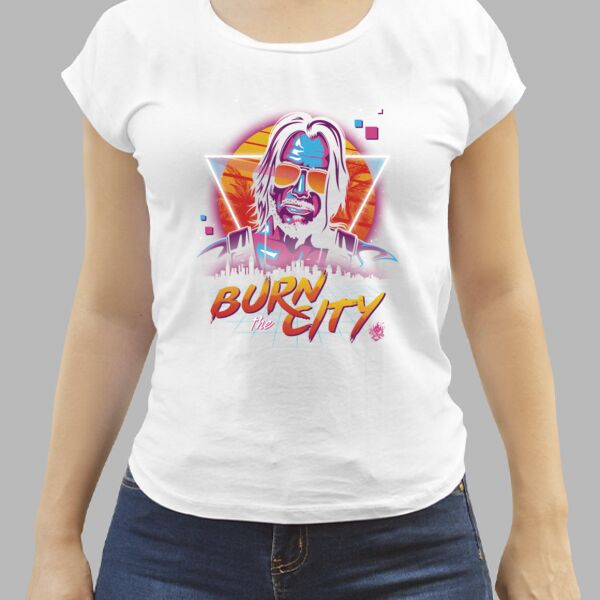 Camiseta Blanca Personalizada de Mujer Thumbnail