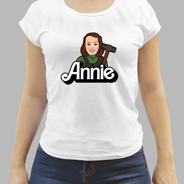 Camiseta Blanca Personalizada de Mujer Thumbnail