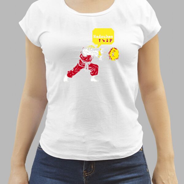 Camiseta Blanca Personalizada de Mujer Thumbnail