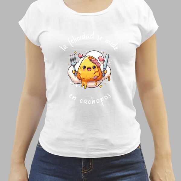 Camiseta Blanca Personalizada de Mujer Thumbnail