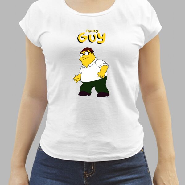 Camiseta Blanca Personalizada de Mujer Thumbnail