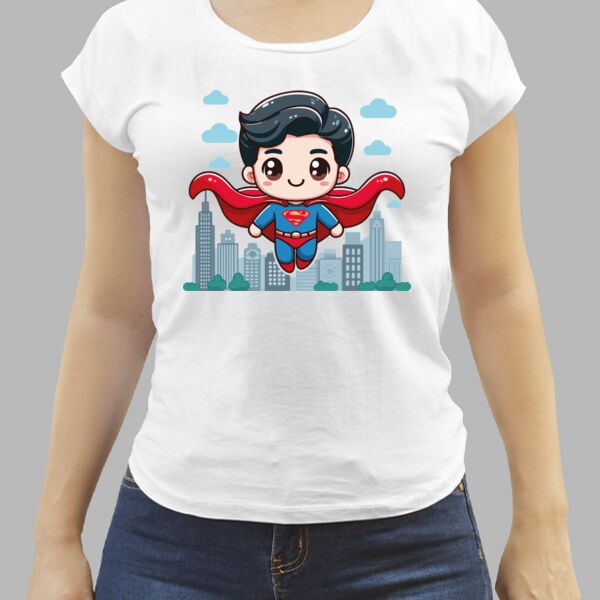 Camiseta Blanca Personalizada de Mujer Thumbnail