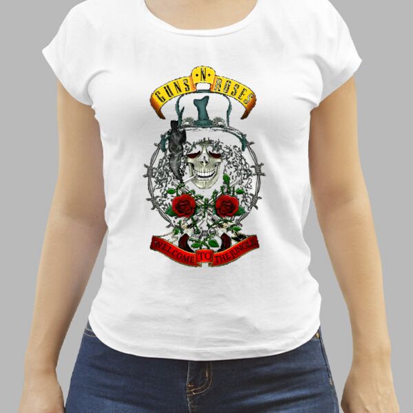 Camiseta Blanca Personalizada de Mujer Thumbnail