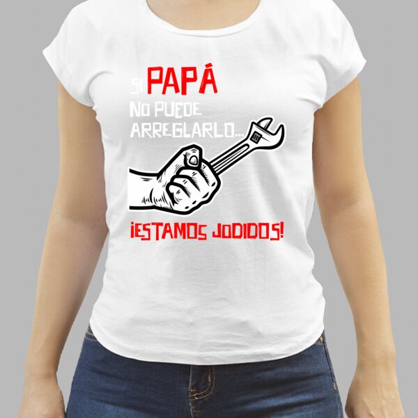 Camiseta Blanca Personalizada de Mujer Thumbnail