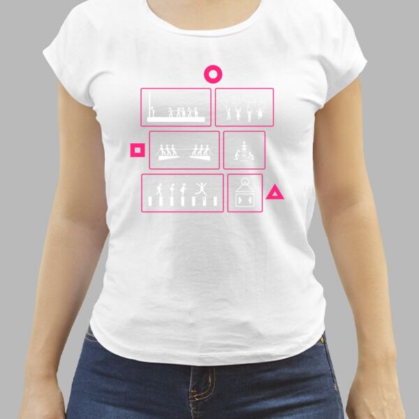 Camiseta Blanca Personalizada de Mujer Thumbnail