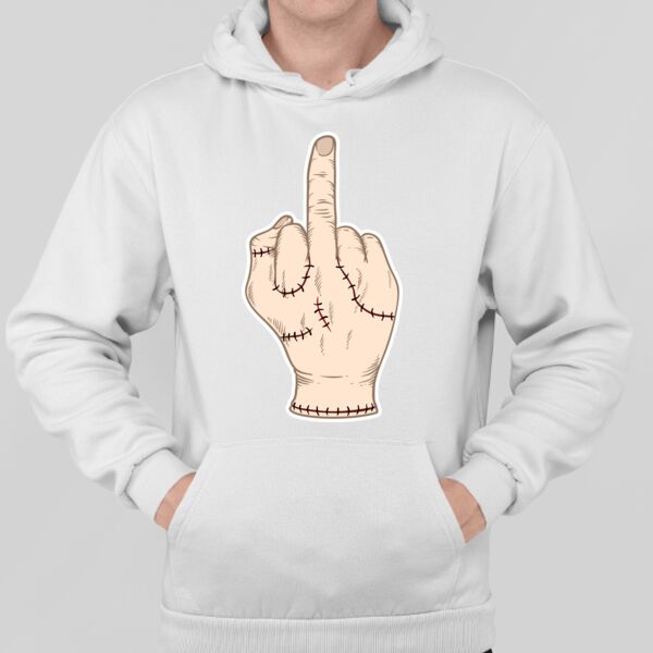 Sudadera Blanca Personalizada con Capucha Thumbnail