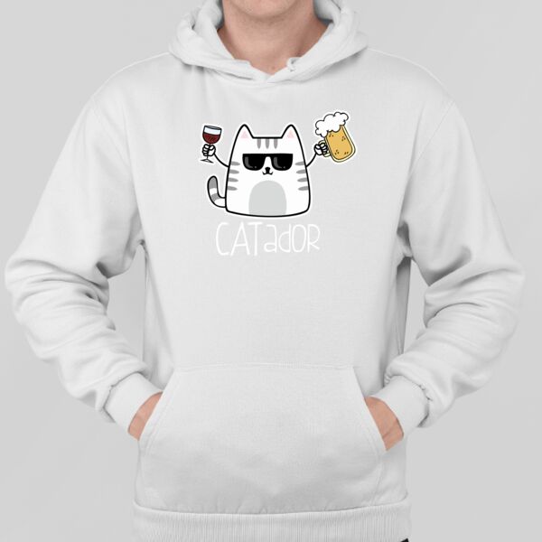 Sudadera Blanca Personalizada con Capucha Thumbnail