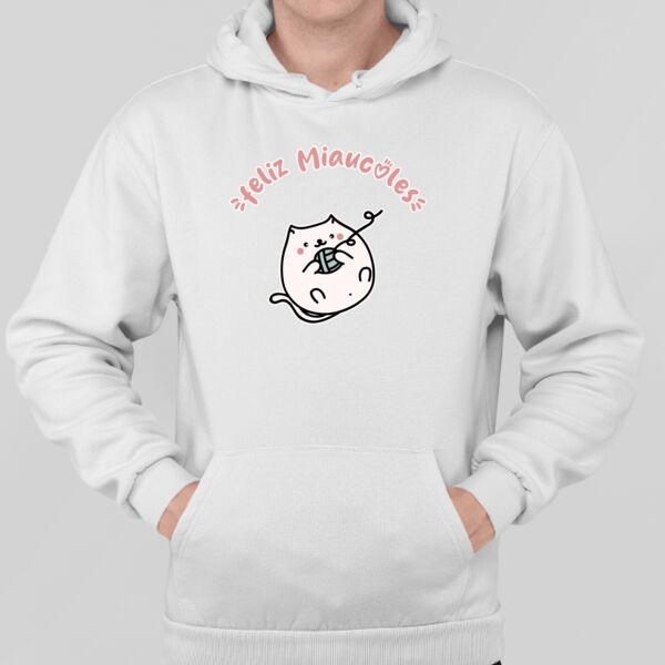 Sudadera Blanca Personalizada con Capucha Thumbnail