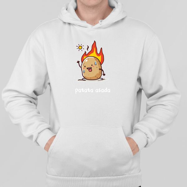 Sudadera Blanca Personalizada con Capucha Thumbnail